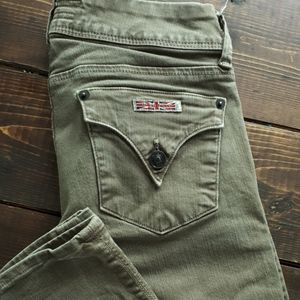 Hudson Collin jeans in olive